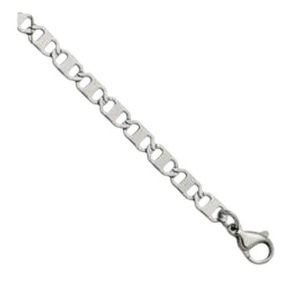 Chisel Stainless Steel Polished Anchor Chain Bracelet 2.75mm 8 Inches - Picture 1 of 7